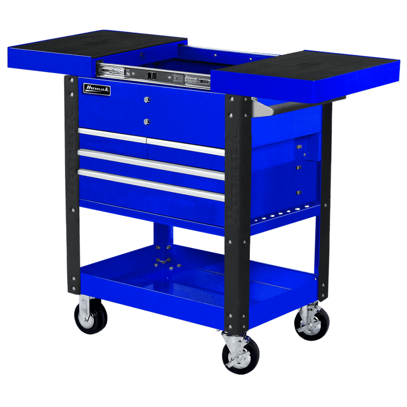 Homak | 35" Pro Series 4 Drawer Slide Top Service Cart