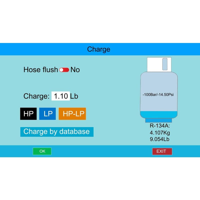 Bludee AC400 Auto Recovery Recycle Recharge Machine for r134A Refrigerant