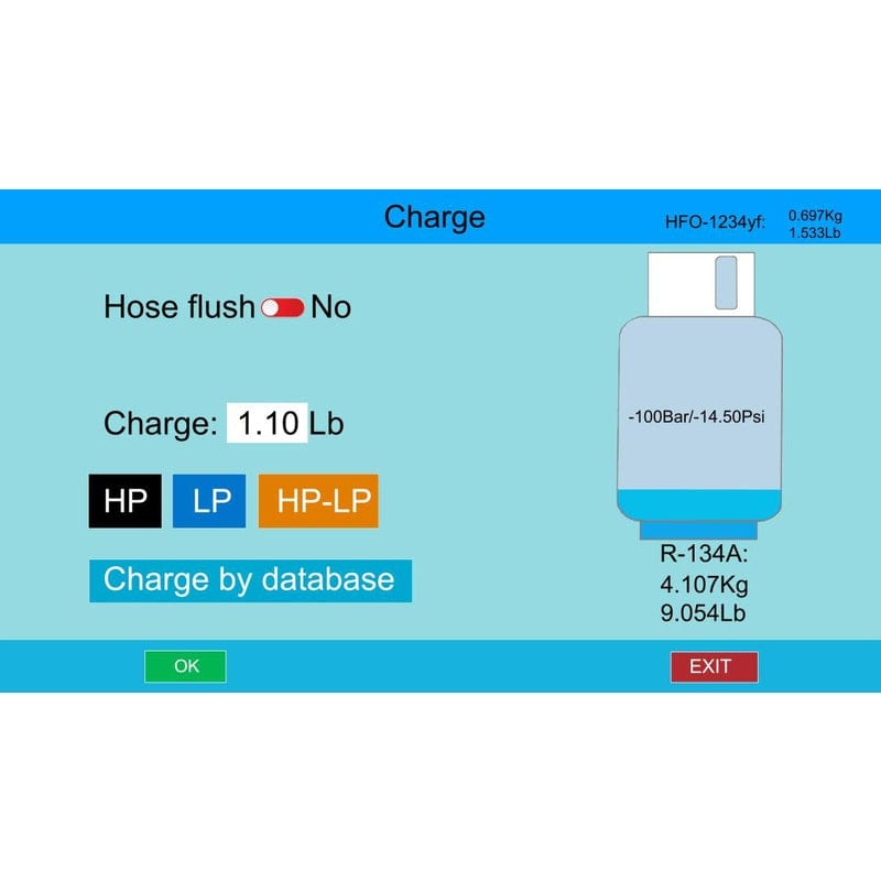 Bludee AC400D Auto Recovery Recycle Recharge Dual Machine for both R134A and R1234yf Refrigerant