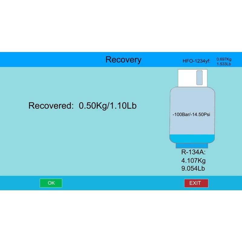 Bludee AC400D Auto Recovery Recycle Recharge Dual Machine for both R134A and R1234yf Refrigerant