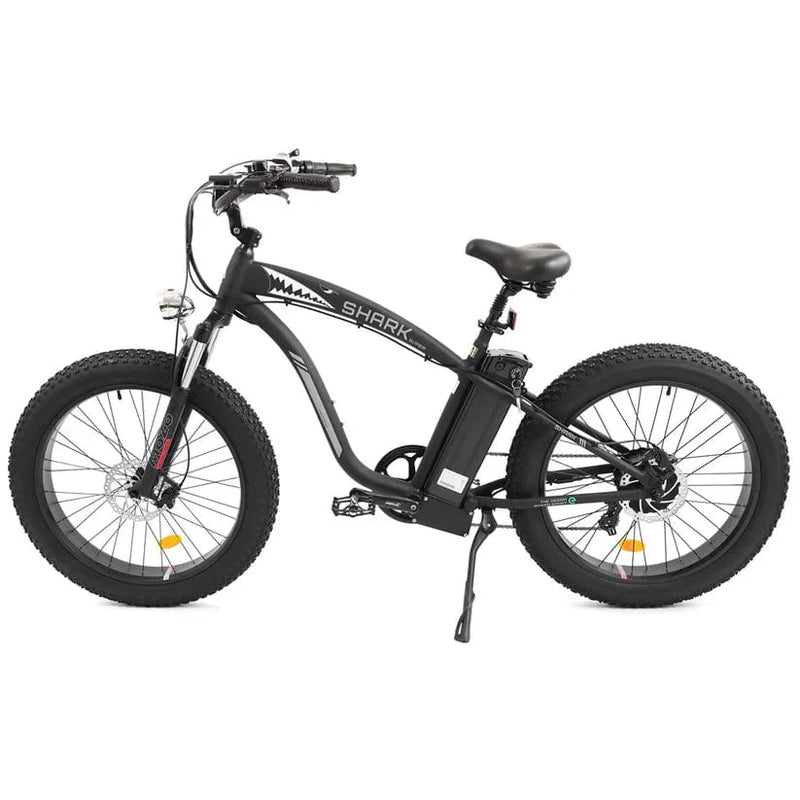 Ecotric UL Certified Hammer Electric Fat Tire Beach Snow Bike - Matt Black