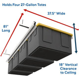 E-Z Storage Glide Tote Slide — Overhead Garage Storage System