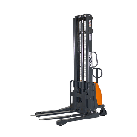 EKKO EA15A-118 3300lbs. Semi-Electric Straddle Stacker