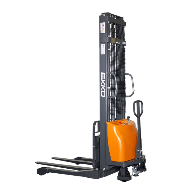 EKKO EA15A-138 3300lbs. Semi-Electric Straddle Stacker