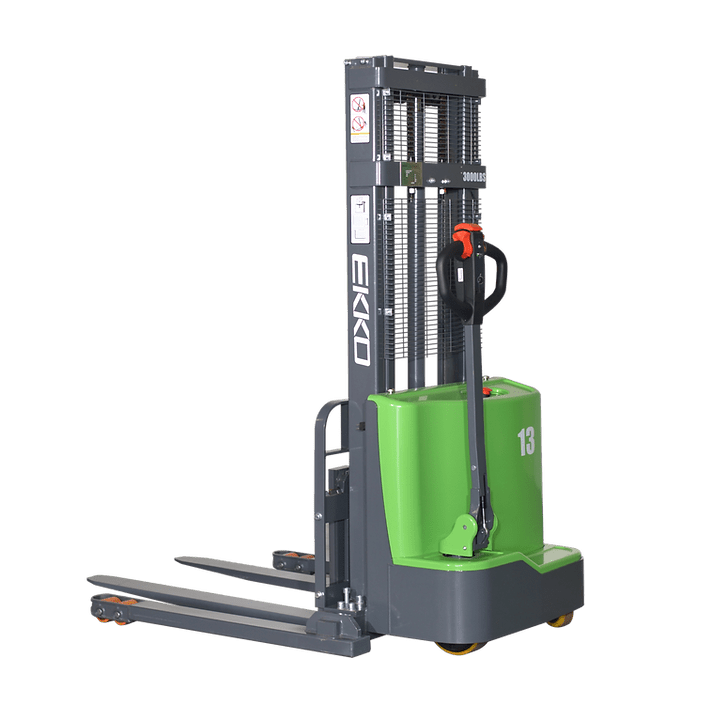 EKKO EB13C-118Li 2800 lb Lithium Straddle Stacker