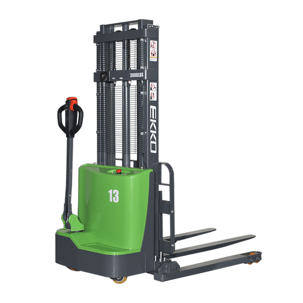 EKKO EB13C-145Li 2800 lb Lithium Straddle Stacker