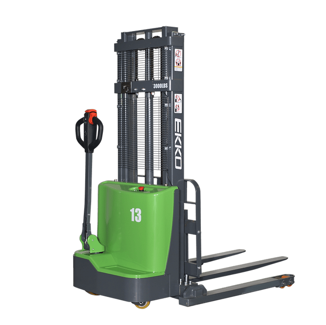 EKKO EB13C-98Li 2800 lb Lithium Straddle Stacker