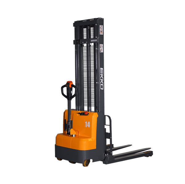 EKKO EB14C-118 3000 lb. Full Powered Straddle Stacker