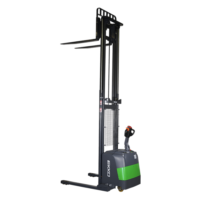 EKKO EB18C-118Li 4000 lb Full Powered Lithium Straddle Stacker