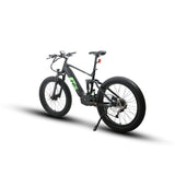 Eunorau FAT-HS Fat Tire Full Suspension Black Electric Mountain Bike