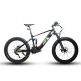 Eunorau FAT-HS Fat Tire Full Suspension Black Electric Mountain Bike