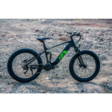 Eunorau FAT-HS Fat Tire Full Suspension Black Electric Mountain Bike