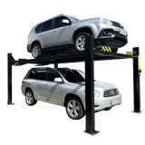 Tuxedo FP9K-DX-XLT 9,000 lb Deluxe Storage Lift Extended Length / Height - Poly casters, drip trays, jack tray