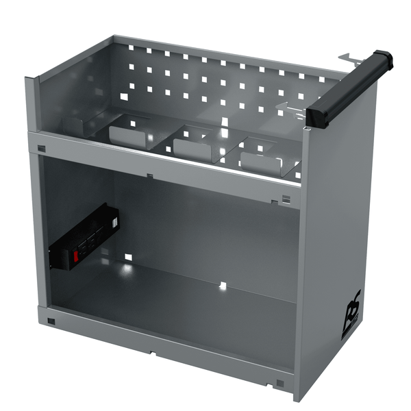 Homak | 44” RS Pro Series 8 Drawer Flip Top Power Service Cart