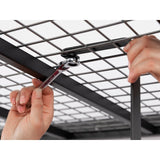 NewAge VersaRac Pro 4 ft. x 8 ft. Height-Adjustable Overhead Rack in Black