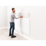 NewAge 120 SQ. FT. PVC Slatwall with 40-Piece Accessory Kit