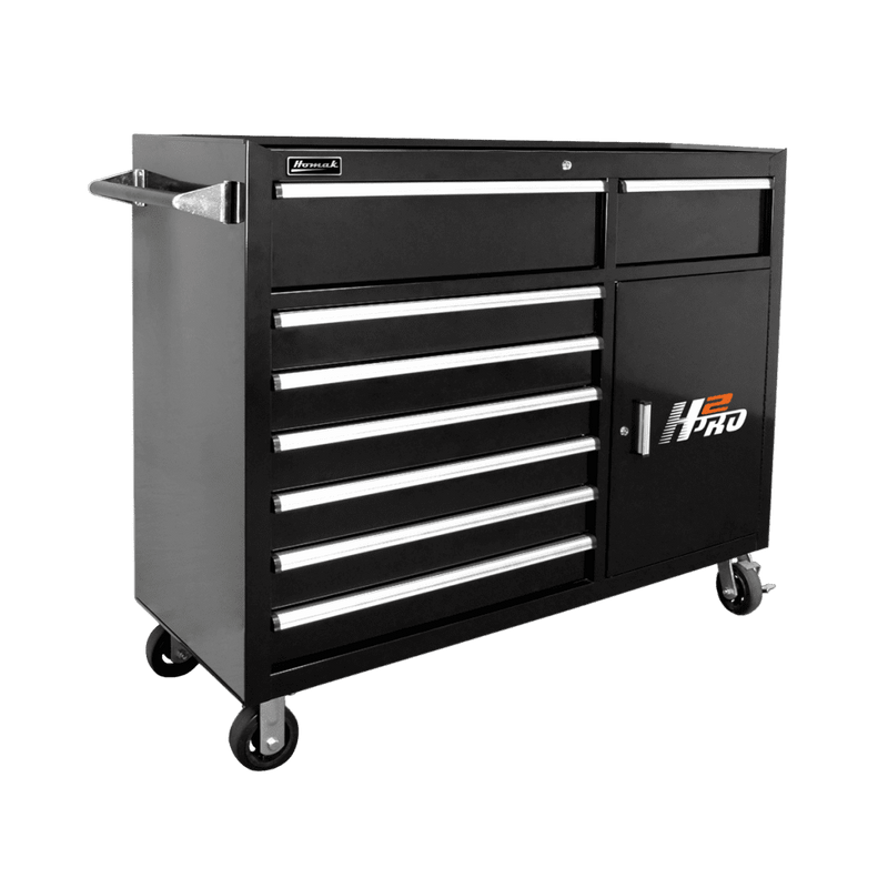 Homak | 56" H2Pro 8 Drawer with 2 Drawer Comp Roller Cabinet