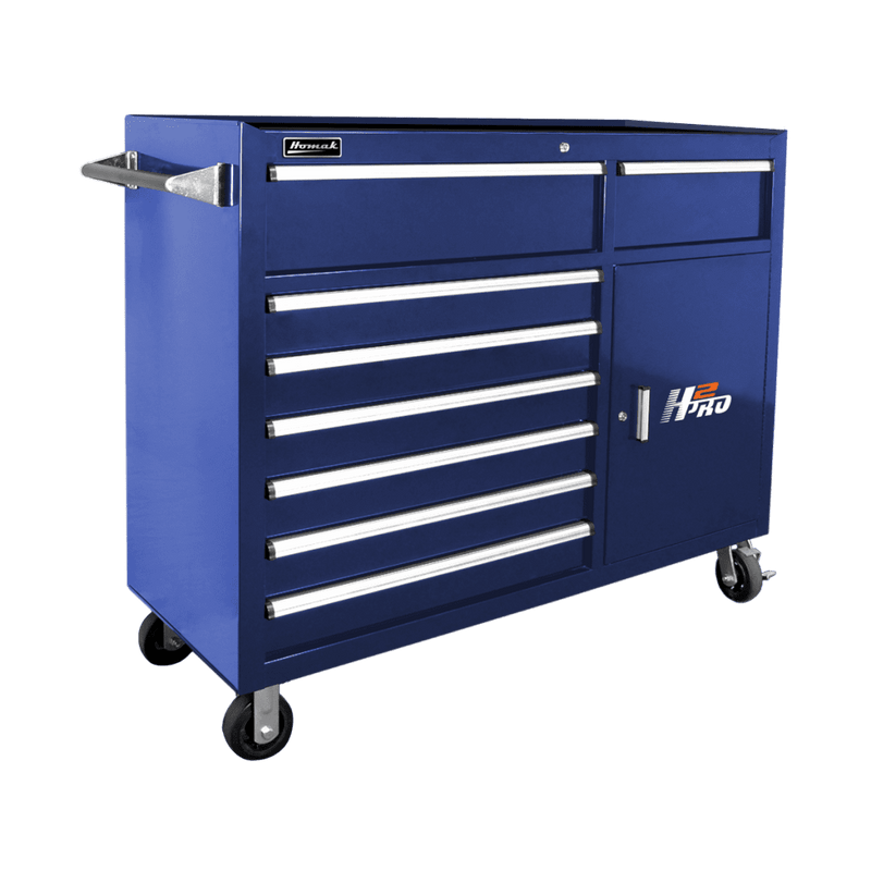 Homak | 56" H2Pro 8 Drawer with 2 Drawer Comp Roller Cabinet