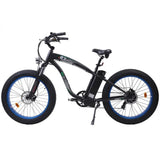 Ecotric UL Certified Hammer Electric Fat Tire Beach Snow Bike - Blue