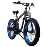 Ecotric UL Certified Hammer Electric Fat Tire Beach Snow Bike - Blue