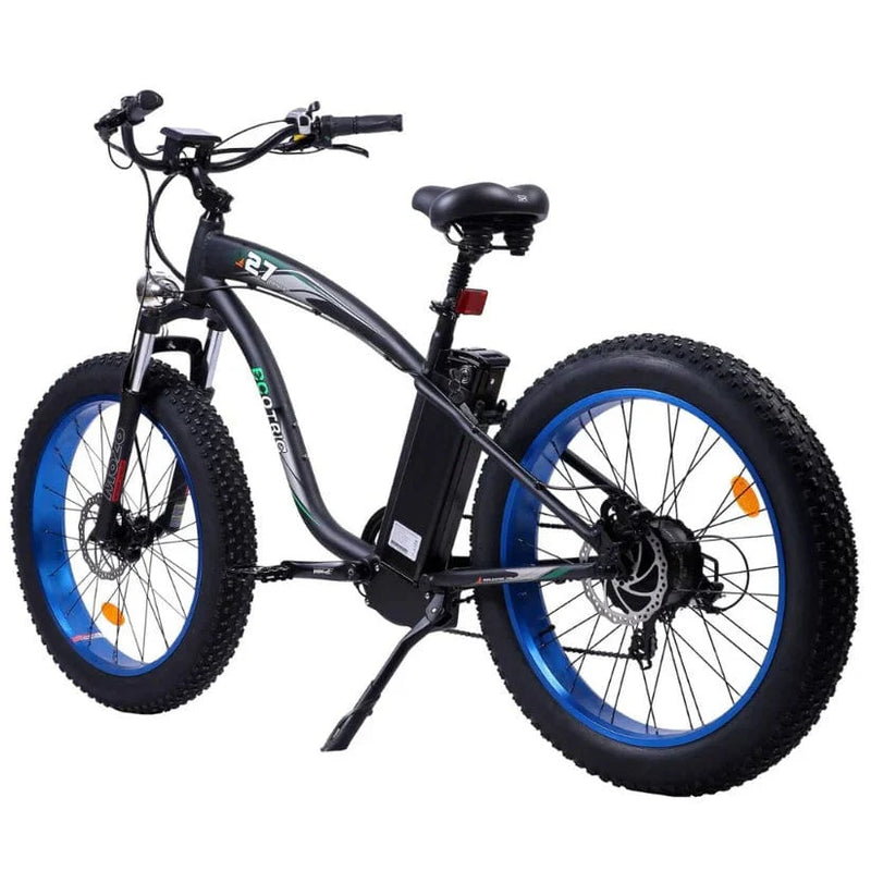 Ecotric UL Certified Hammer Electric Fat Tire Beach Snow Bike - Blue