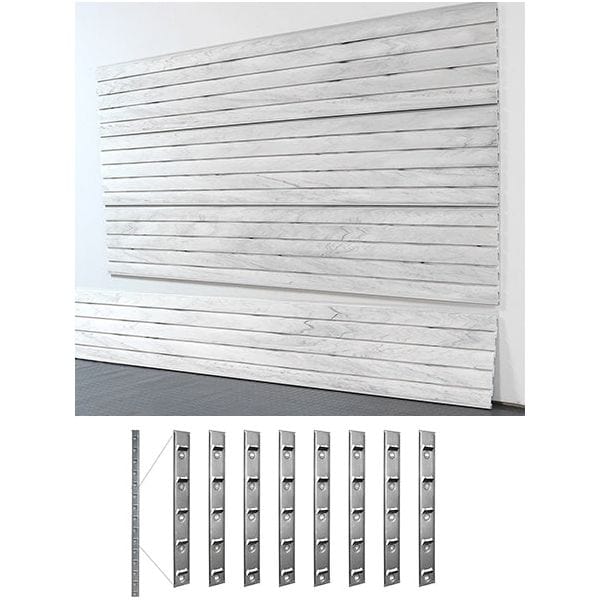 StoreWall | 8' Heavy Duty Slatwall (4pcs) + Installstrips