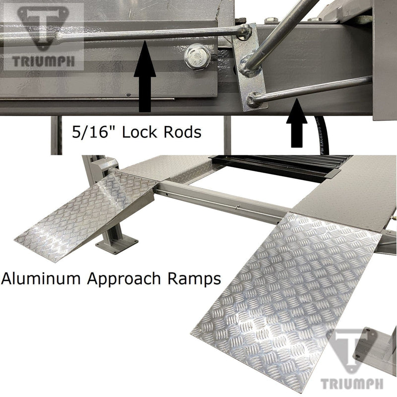 Triumph NSS-8XLT 8,000 lb Service Storage Four Post Automotive Lift