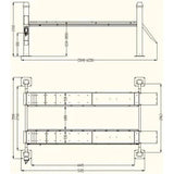 Katool KT-4H150 15,000lbs 4 Post Alignment Lift With Rolling Jack