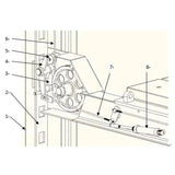 Katool KT-4H150 15,000lbs 4 Post Alignment Lift With Rolling Jack