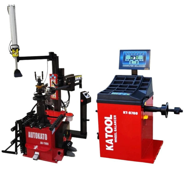 Katool KT-T900 & KT-B760 Tire Changer & Wheel Balancer Combo