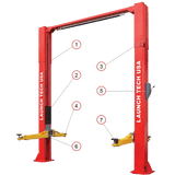 Launch Tech USA TLT211-AS 11,000 lb Clear Floor - Asymmetric - ALI Certified