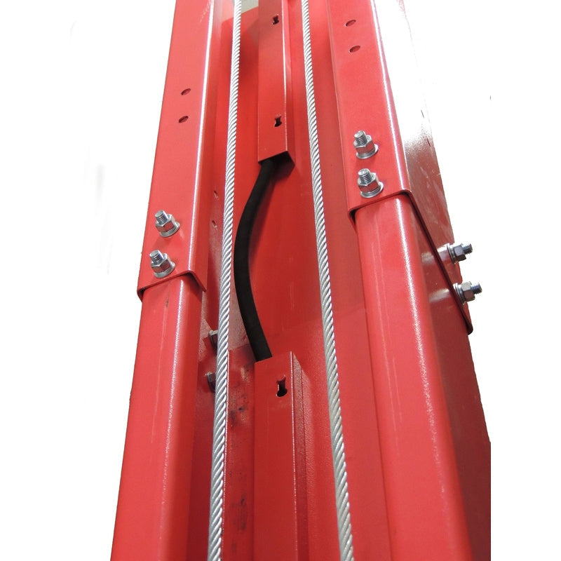 Launch Tech USA TLT240SB 9,000 lb Two Post Floor Plate - Symmetric - RED