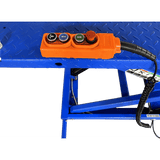 iDEAL Elec-Hydra Motorcycle Lift Bench w/Integrated Motor & Retractable Ramp