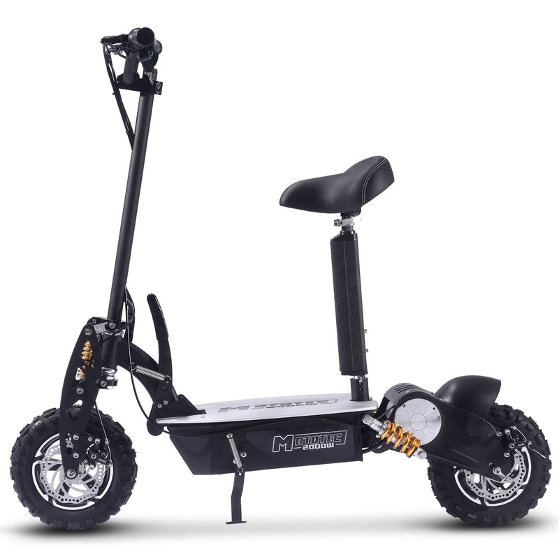 MotoTec 2000w 48v Electric Scooter Black