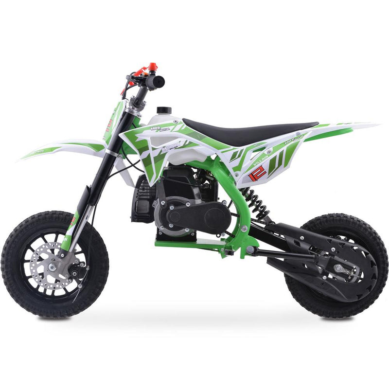 MotoTec Villain 52cc 2-Stroke Kids Gas Dirt Bike