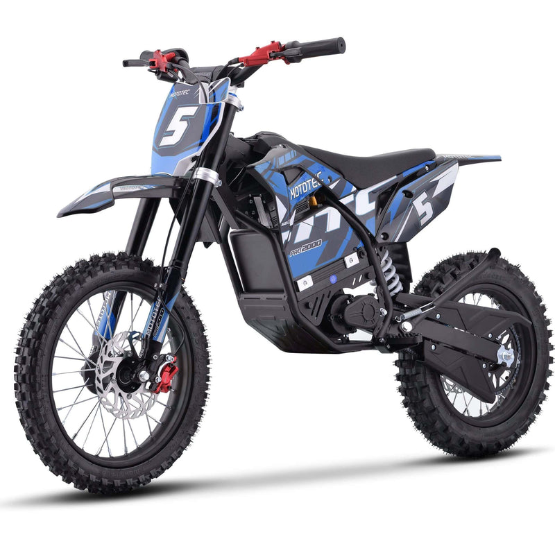 MotoTec 60v Pro Electric Dirt Bike 2000w Lithium