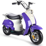 MotoTec 24v Electric Moped Purple