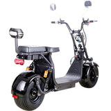 MotoTec Knockout 60v 2000w Lithium Electric Scooter Black