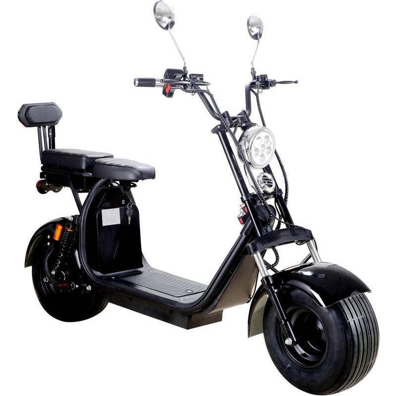 MotoTec Knockout 60v 2000w Lithium Electric Scooter Black