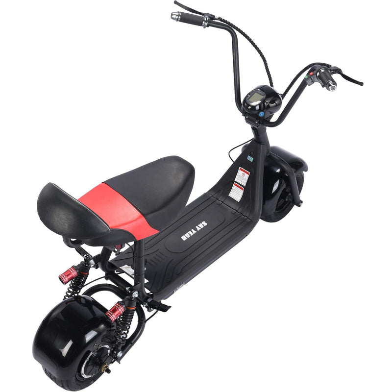 MotoTec Mini Fat Tire 48v 500w Electric Scooter Black