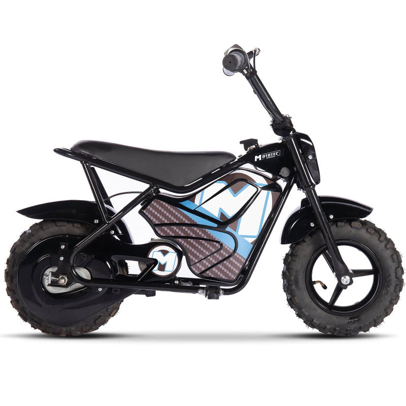 MotoTec 24v 250w Electric Mini Bike Black