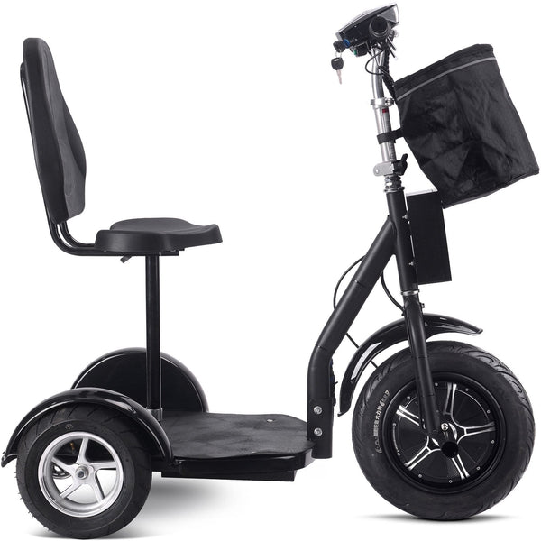 MotoTec Electric Trike 48v 1000w Lithium Black