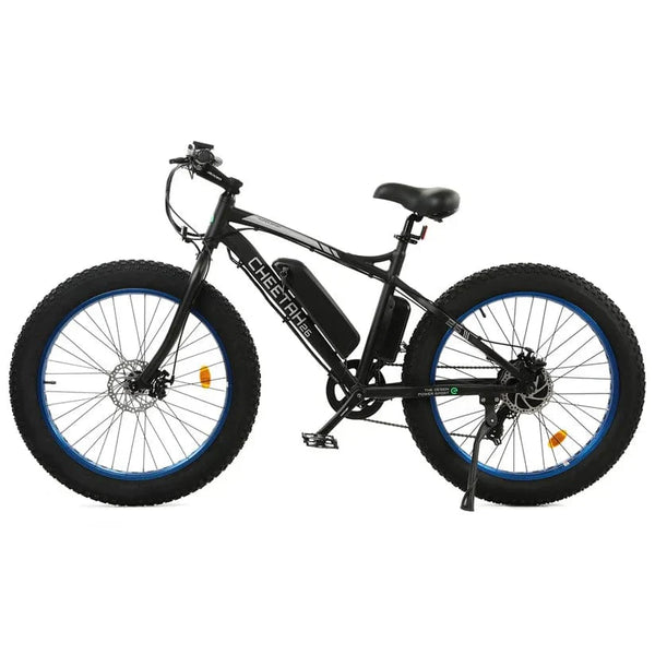 Ecotric Cheetah 26 Fat Tire Beach Snow Electric Bike - Blue