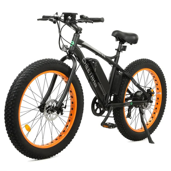 Ecotric Cheetah 26 Fat Tire Beach Snow Electric Bike - Orange