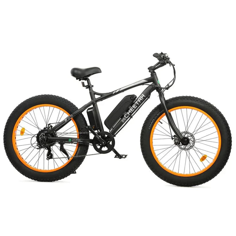 Ecotric Cheetah 26 Fat Tire Beach Snow Electric Bike - Orange