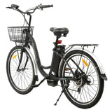 Ecotric 26inch Peacedove Electric City Bike with Basket and Rear Rack