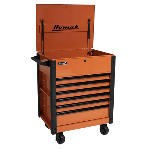 Homak | 35" Pro Series 7 Drawer Slide Top Service Cart