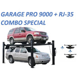 Atlas PRO9000 4 Post Lift + RJ35 Sliding Jacks Combo