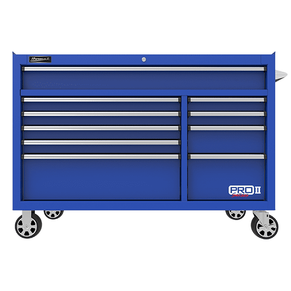 Homak | 54″ Pro II 10-Drawer Roller Cabinet