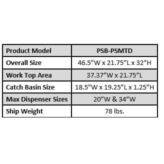 iDEAL PSB-PSMTD Paint Storage Mixing Table & Dispenser